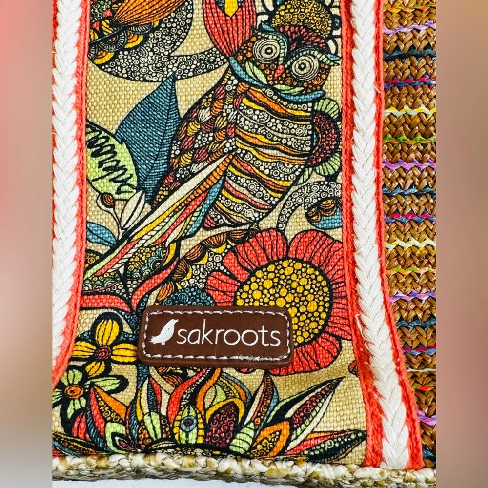 The Sak Crossbody Purse Bag Sakroots Sky Spirit Desert Owl Crossbody Purse - Picture 4 of 14